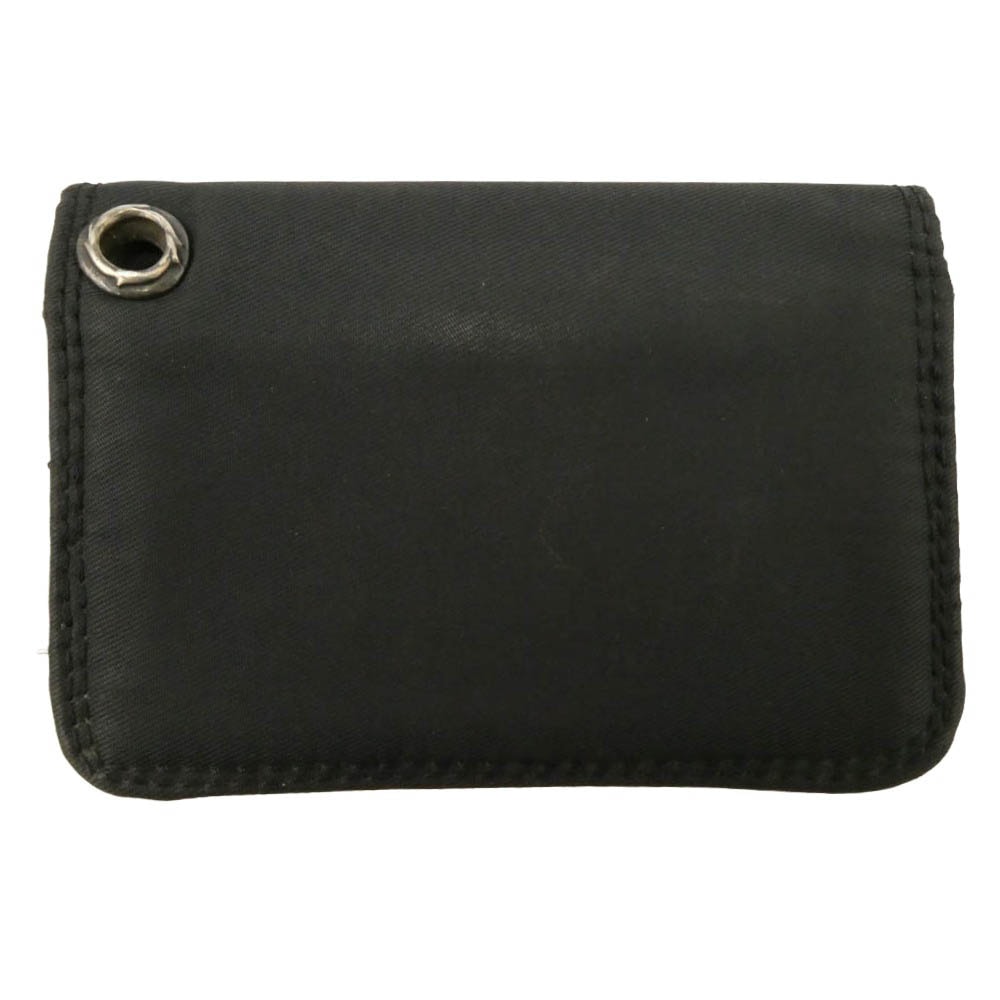 CHROME HEARTS クロムハーツ(原本無) ナイロン レザー切替 カードケース ブラック系【中古】
