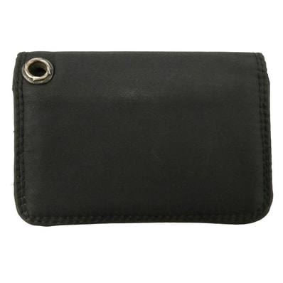 CHROME HEARTS クロムハーツ(原本無) ナイロン レザー切替 カードケース ブラック系【中古】