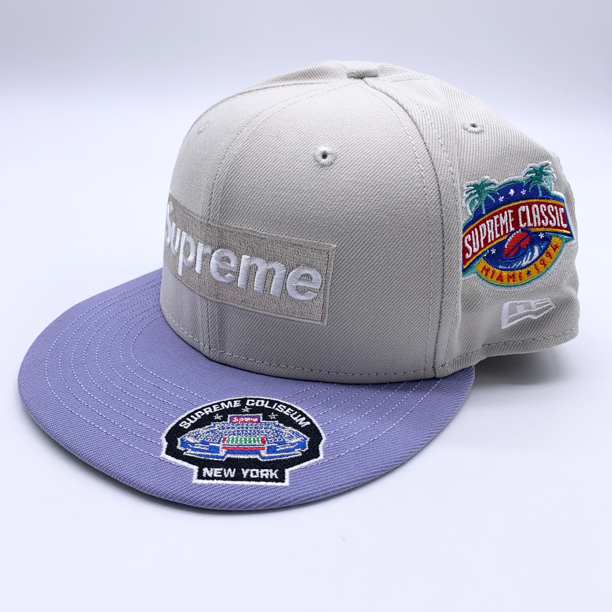 Supreme Championships Box Logo New Era "Stone"
