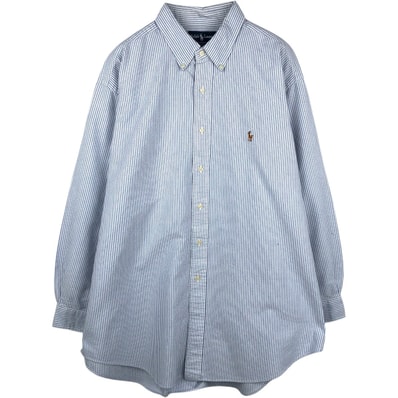 古着 ラルフローレン Ralph Lauren YARMOUTH 長袖 ボタンダウンストライプシャツ メンズXL相当/eaa676700