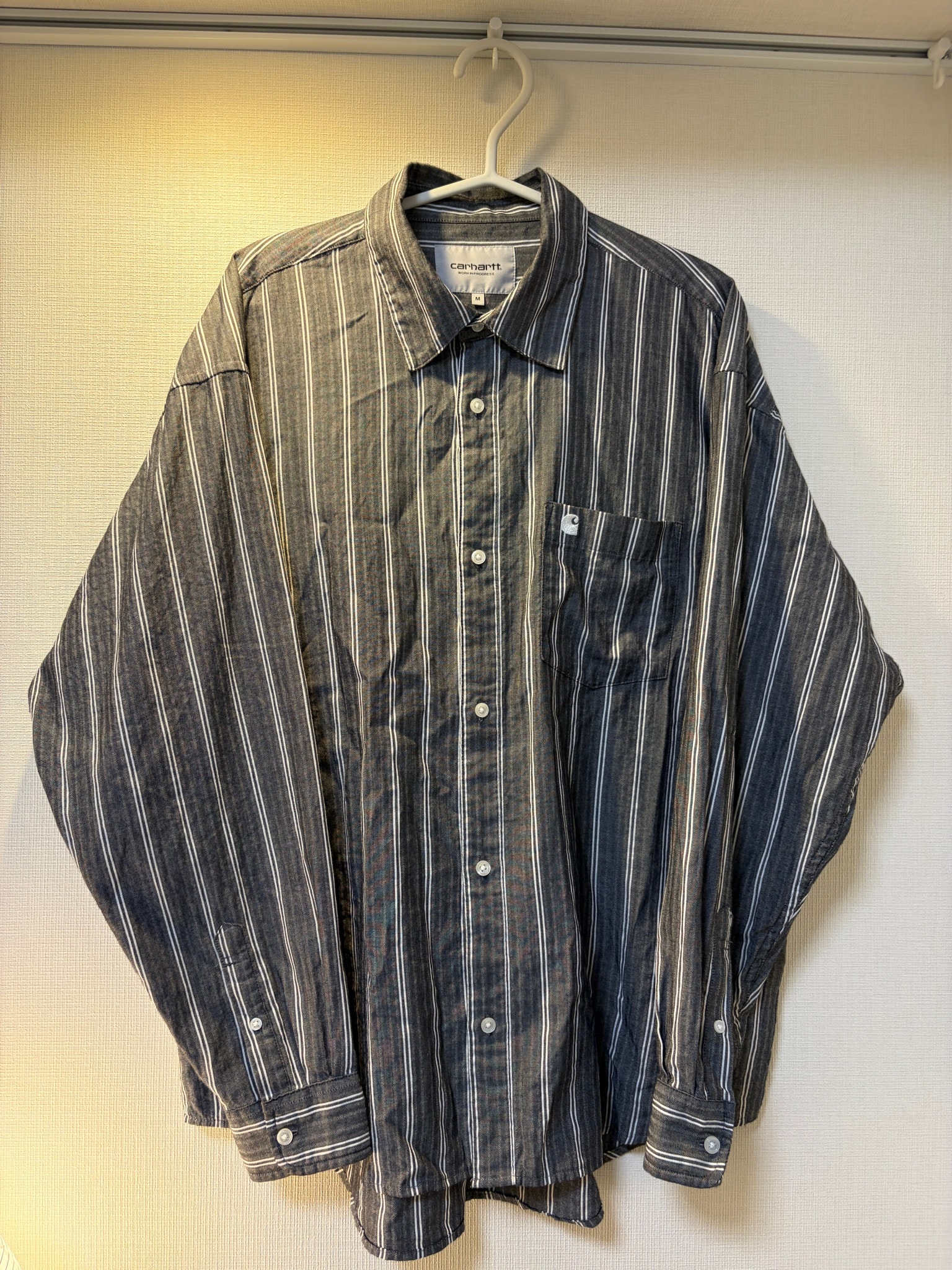 Carhartt WIP L/S Beale Shirt "Beale Stripe, Black/White"