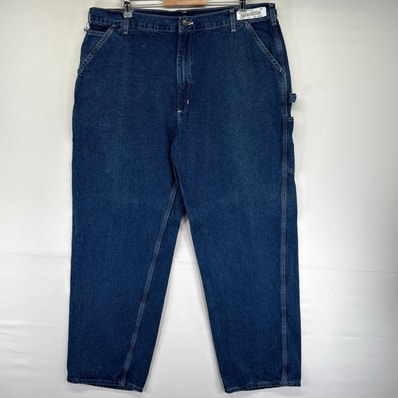 古着 カーハート Carhartt デニム パンツ ペインター ジッパーフライ ワンポイントロゴ ハンマーループ ジーンズ ブルー系 メンズ