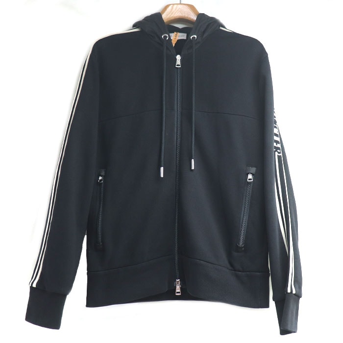 MONCLER モンクレール MAGLIA CARDIGAN パーカー ブラック F10918G70200 M メンズ【中古】