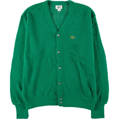 古着 80~90年代 ラコステ LACOSTE IZOD アクリルニットカーディガン USA製 メンズL相当 ヴィンテージ/eaa588860
