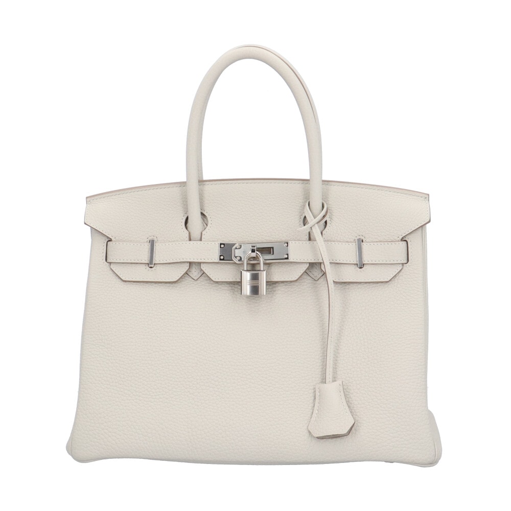 エルメス バーキン30 ハンドバッグ レザー ホワイト レディース HERMES 中古
