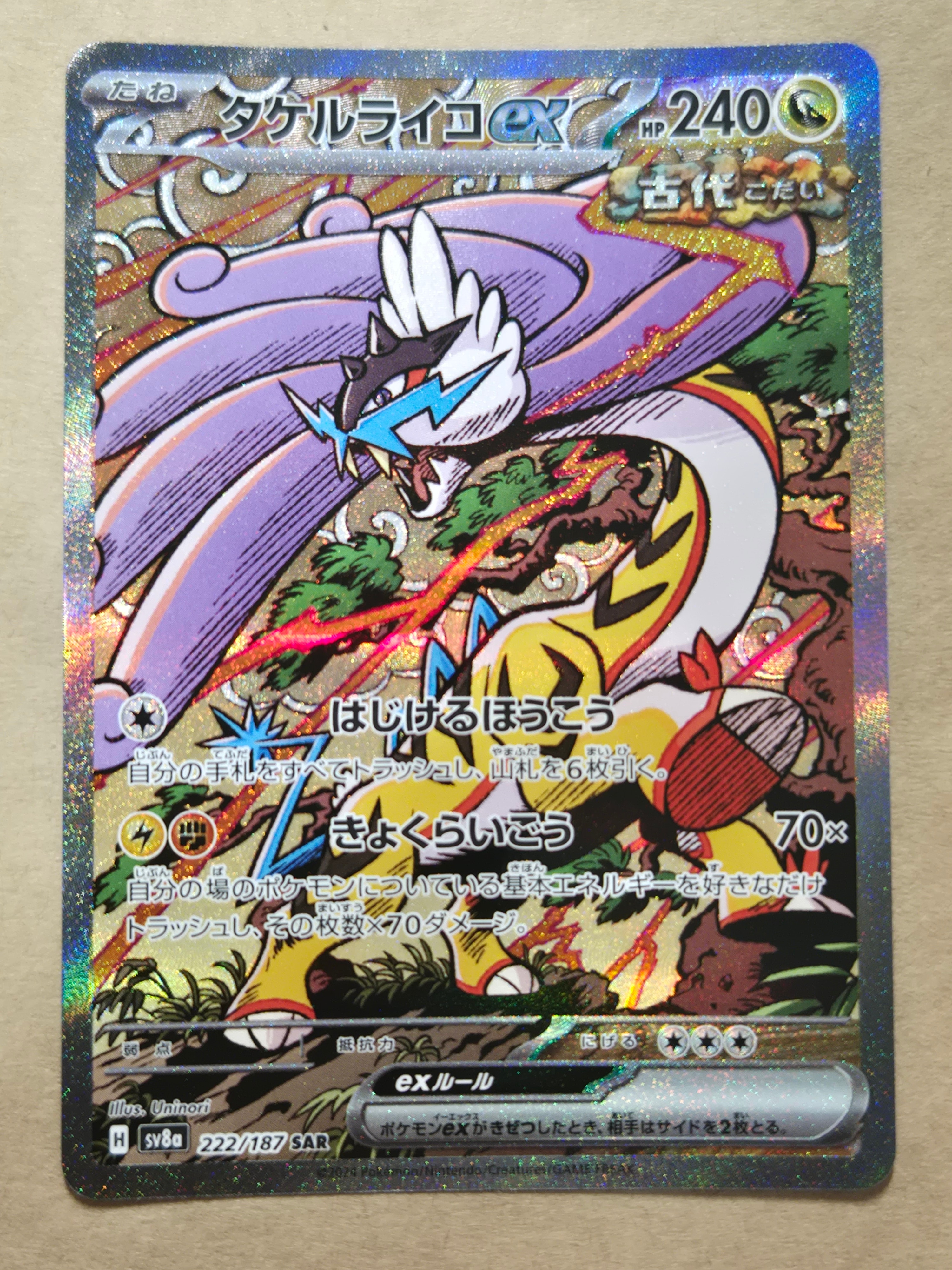 タケルライコex SAR [SV8a 222/187](ハイクラスパック「テラスタルフェスex」)
