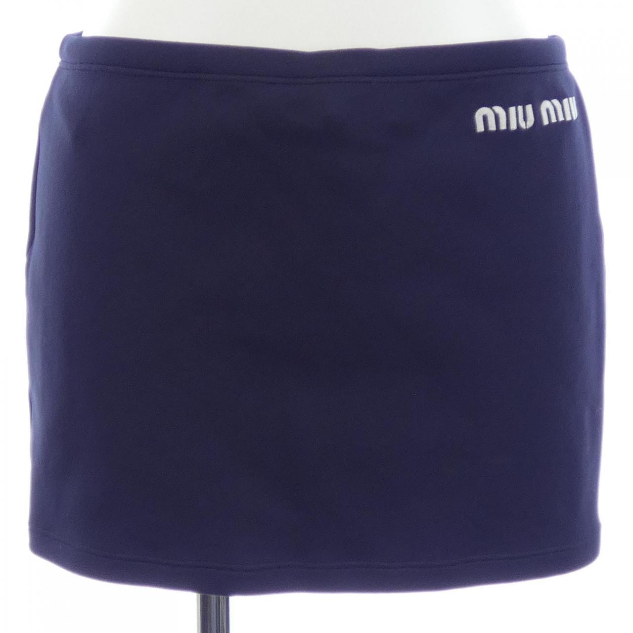 ミュウミュウ MIU MIU ナイロンミニスカート MMG505 S000 14SJ スカート