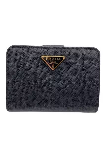 PRADA Women's Saffiano Small Wallet "Black"