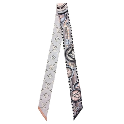 LOUIS VUITTON ルイ・ヴィトン バンドーBB マルメルヴェイユーズ スカーフ M96111 ブルー ピンク レディース【中古】