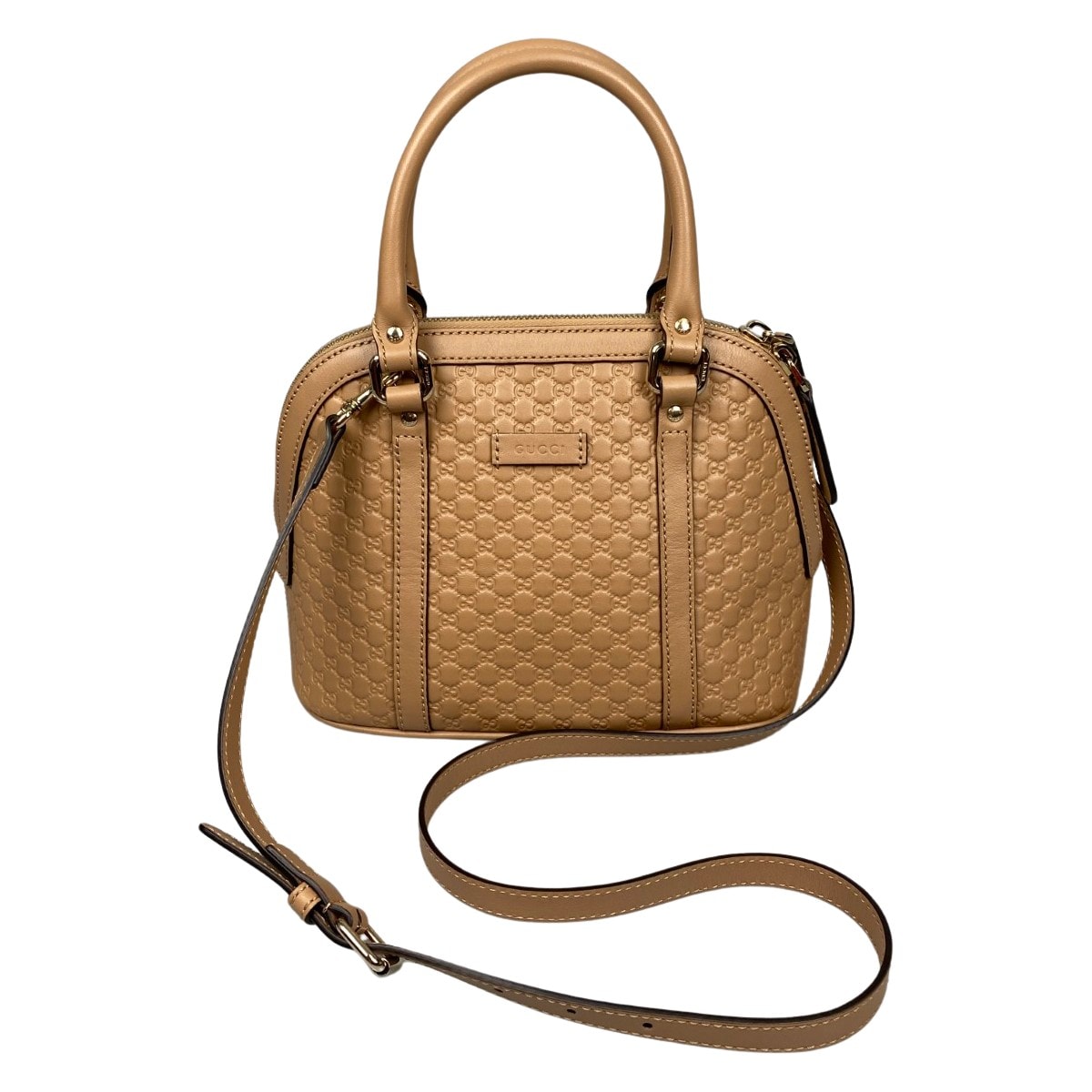 GUCCI グッチ マイクログッチシマ 2WAYハンドバッグ 449654 BMJ1G ベージュ