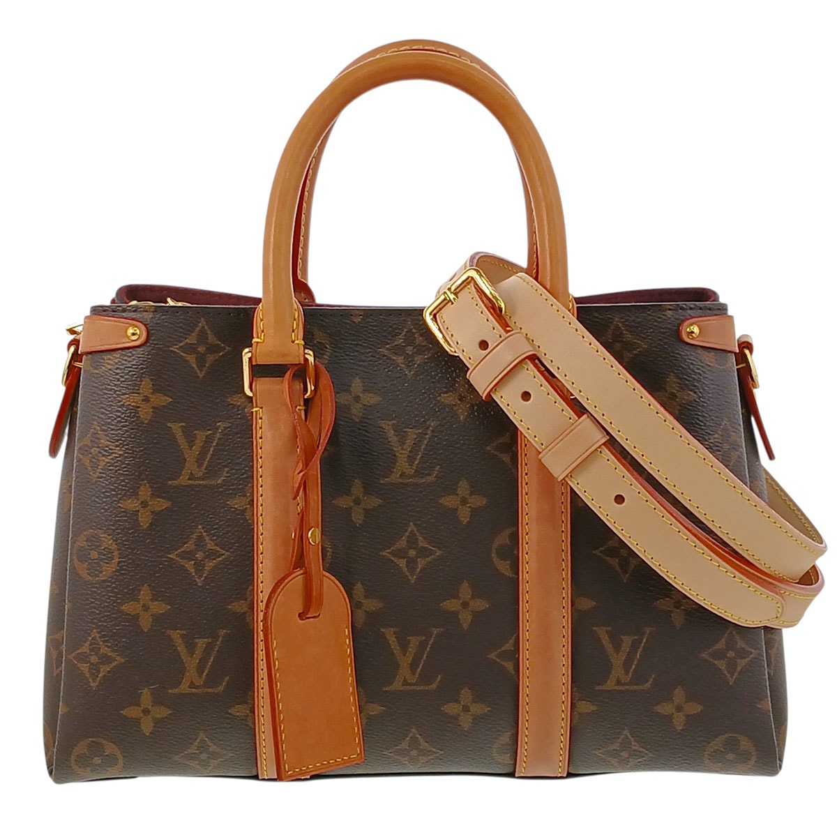 LOUIS VUITTON ルイ・ヴィトン スフロBB ハンドバッグ M44815 モノグラム PVCコーティングキャンバス ブラウン  レディース【中古】