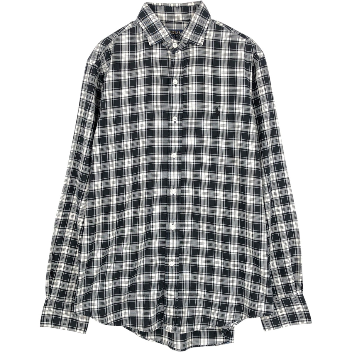 古着 ラルフローレン Ralph Lauren POLO RALPH LAUREN チェック柄 長袖 コットンシャツ メンズM相当/eaa659211