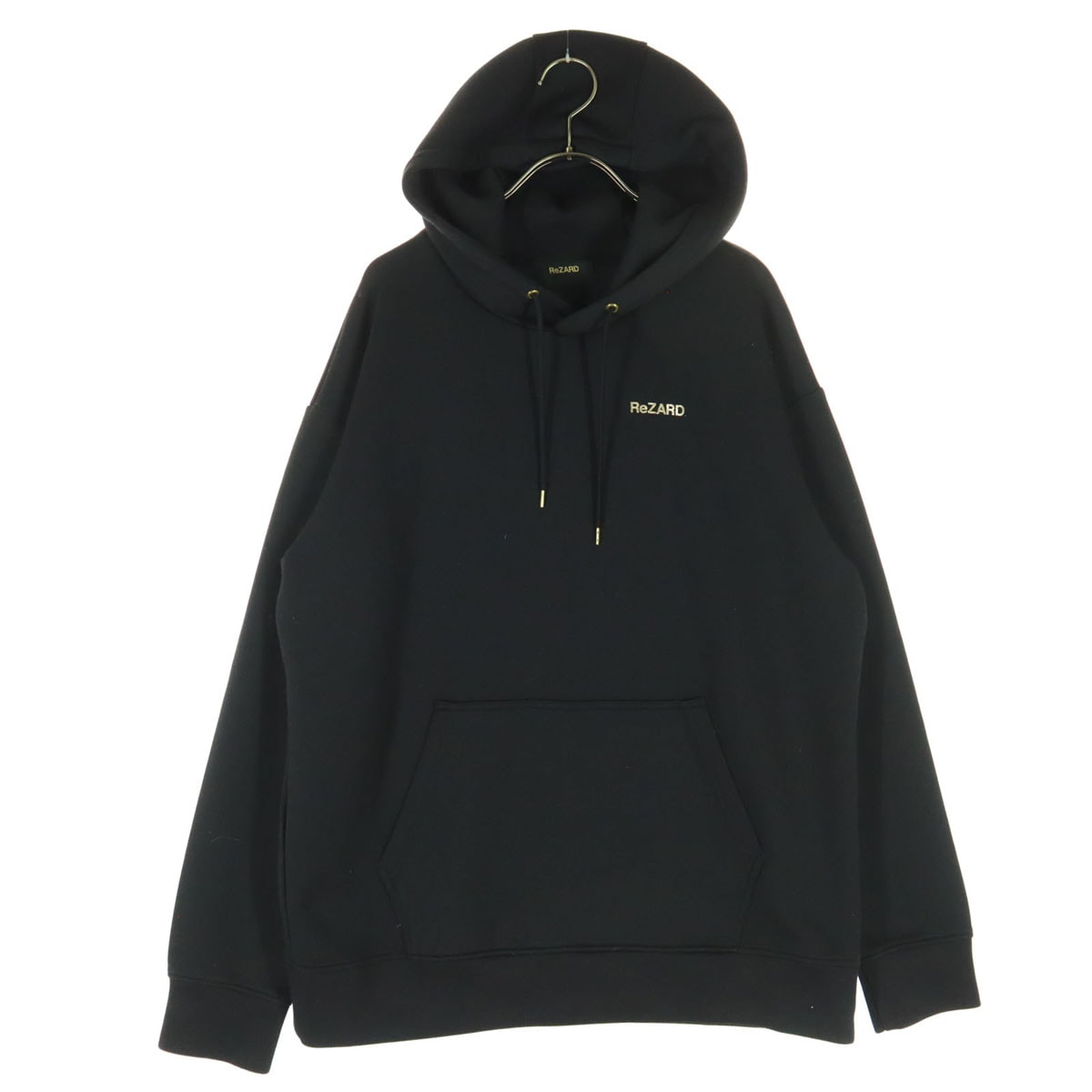 美品 Lizard リザード 長袖 スウェットパーカー S ブラック