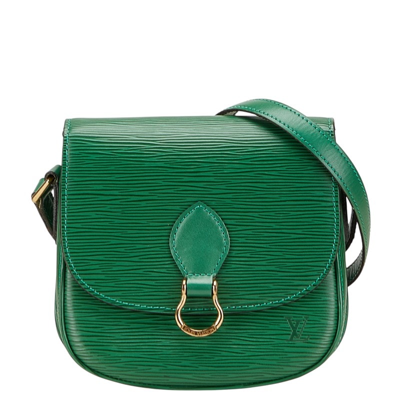 ルイ ヴィトン エピ ミニ サンクルー 斜め掛け ショルダーバッグ M52214 ボルネオグリーン レザー レディース LOUIS VUITTON 中古