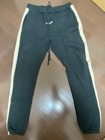FEAR OF GOD ESSENTIALS Side Stripe Sweatpants (FW19) "Black"
