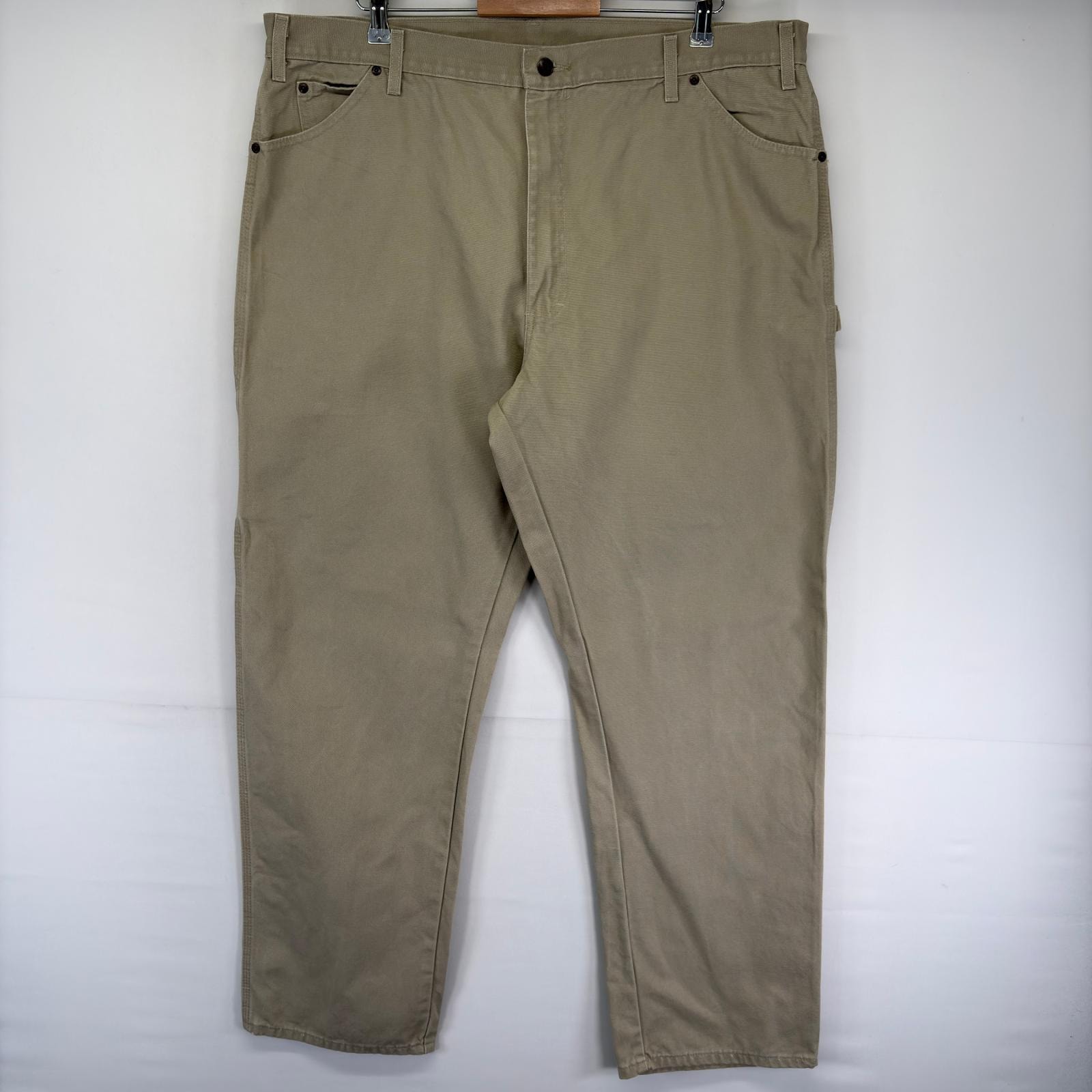古着 カーハート Carhartt ダック パンツ ペインター ワンポイント ジップ ハンマーループ スパナポケット w42 L34  グレー系 メンズ