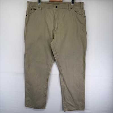 古着 カーハート Carhartt ダック パンツ ペインター ワンポイント ジップ ハンマーループ スパナポケット w42 L34 グレー系 メンズ