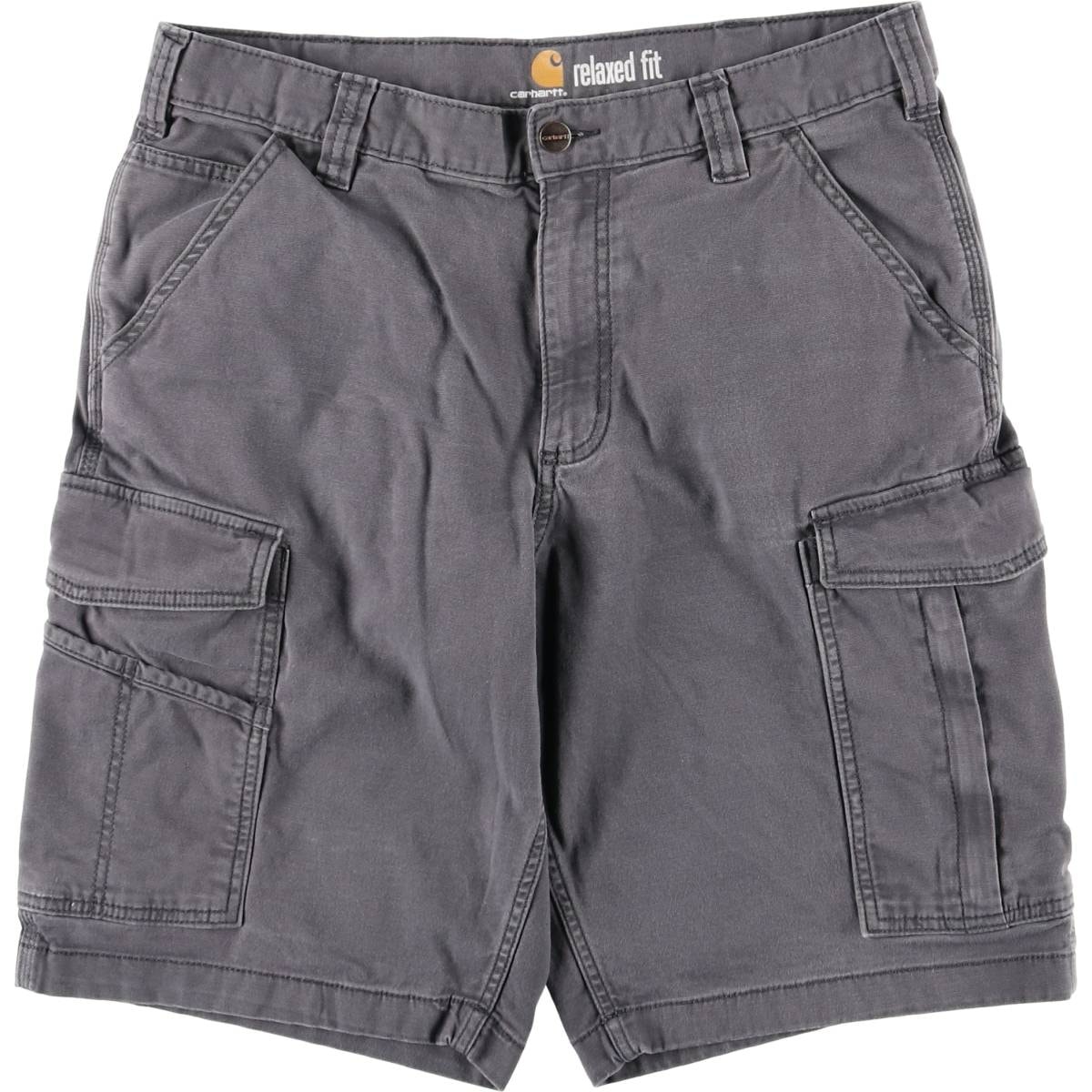 古着 カーハート Carhartt RELAXED FIT ダック カーゴショーツ ハーフパンツ メンズw34相当/eaa617536