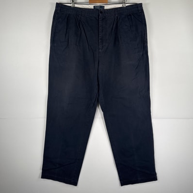 古着 ポロバイラルフローレン Polo by Ralph Lauren チノパンツ チノパン ワンポイント スラックス 大きいサイズ ポロチノ ネイビー メンズ