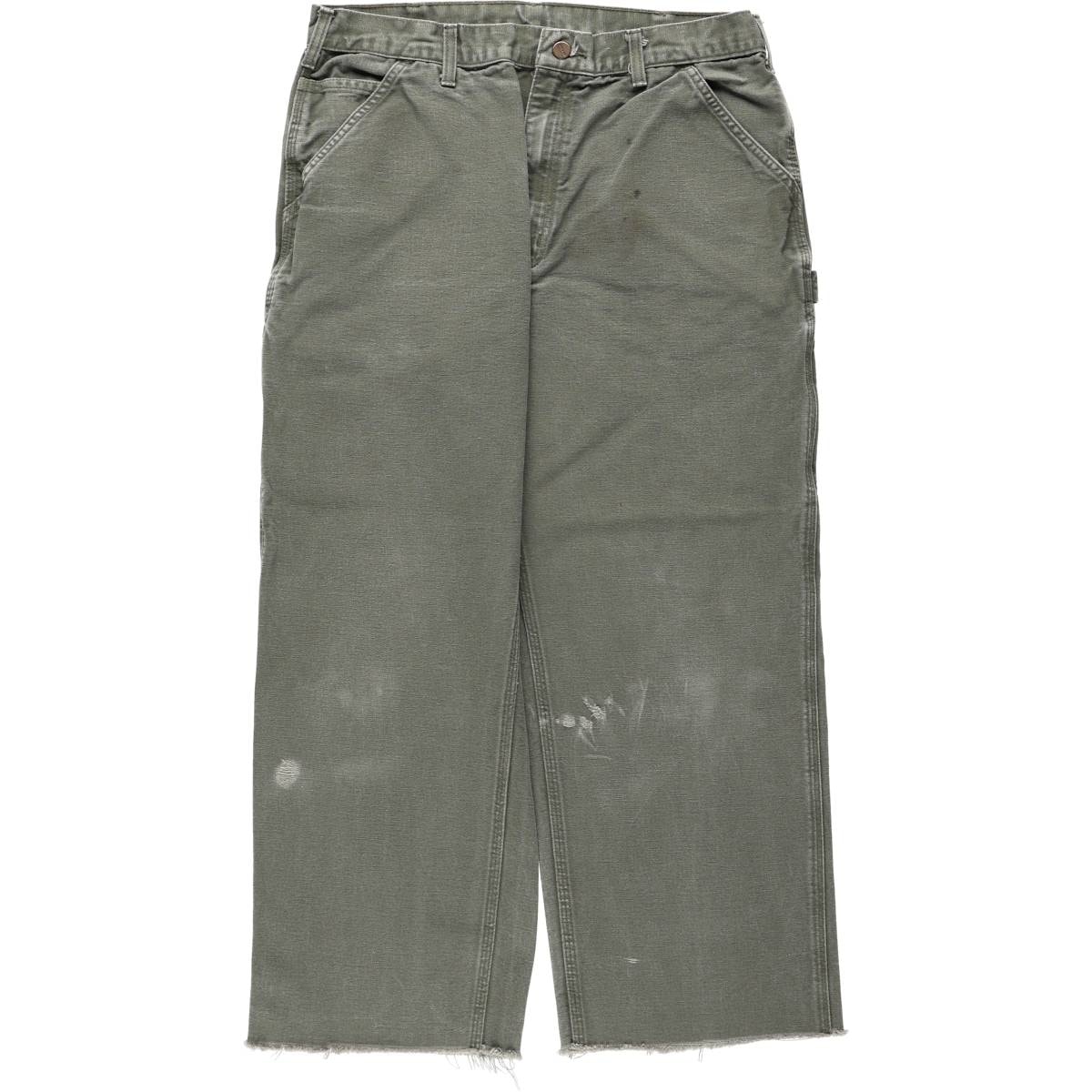 古着 カーハート Carhartt Dungaree Fit カットオフ ダックペインターパンツ メンズw34相当/eaa677840
