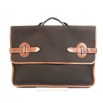 エルメス HERMES ブエナベンチュラ MM ブエナベンチュラMM カバン ハンドバッグ ブリーフケース トートバッグ フラップ ビジネスバッグ レザー/キャンバス ブラウン