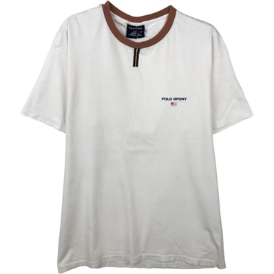 古着 90年代 ラルフローレン Ralph Lauren POLO SPORT ポロスポーツ 半袖 ロゴTシャツ USA製 メンズM相当 ヴィンテージ/eaa644423