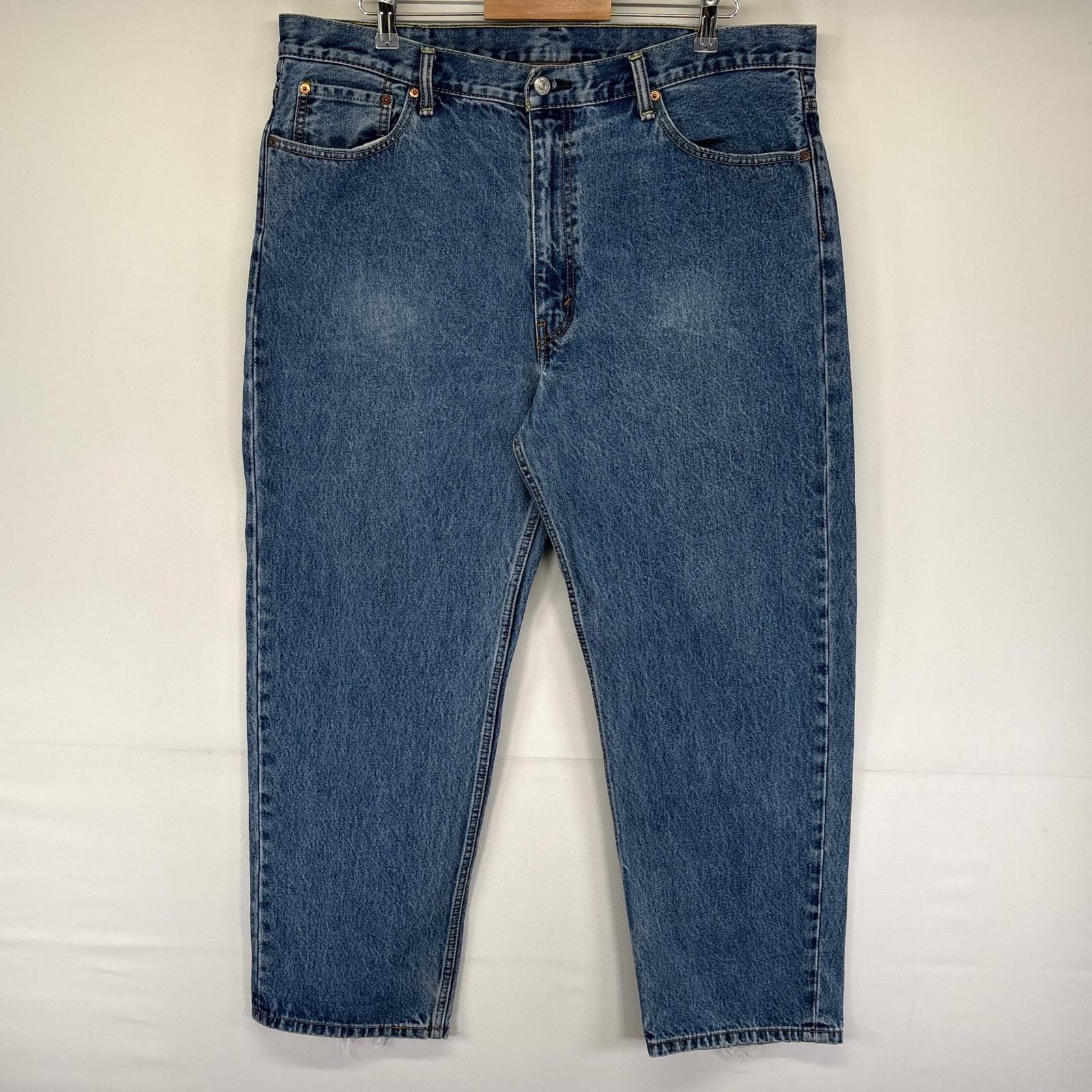 古着 リーバイス Levi's パンツ デニムパンツ テーパード ジッパーフライ 5ポケット 大きいサイズ Gパン 550 W40 L30  ブルー系 メンズ