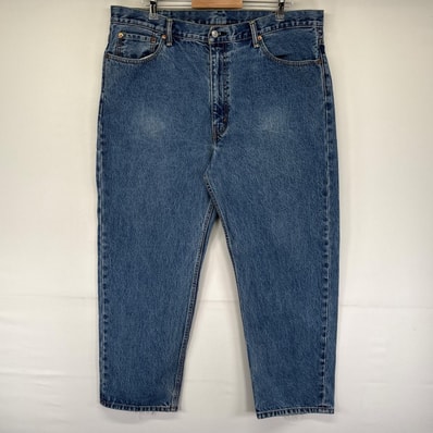古着 リーバイス Levi's パンツ デニムパンツ テーパード ジッパーフライ 5ポケット 大きいサイズ Gパン 550 W40 L30 ブルー系 メンズ