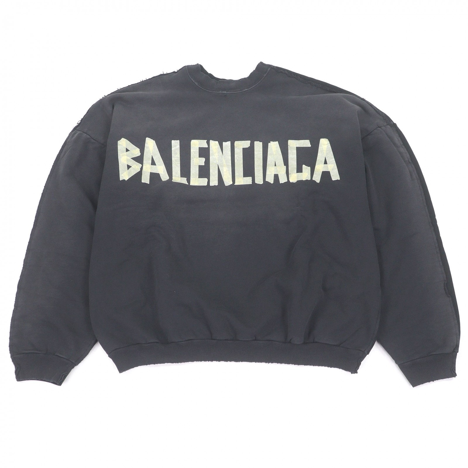 未使用品 バレンシアガ スウェット DOUBLE FRONT CREW ブラック
