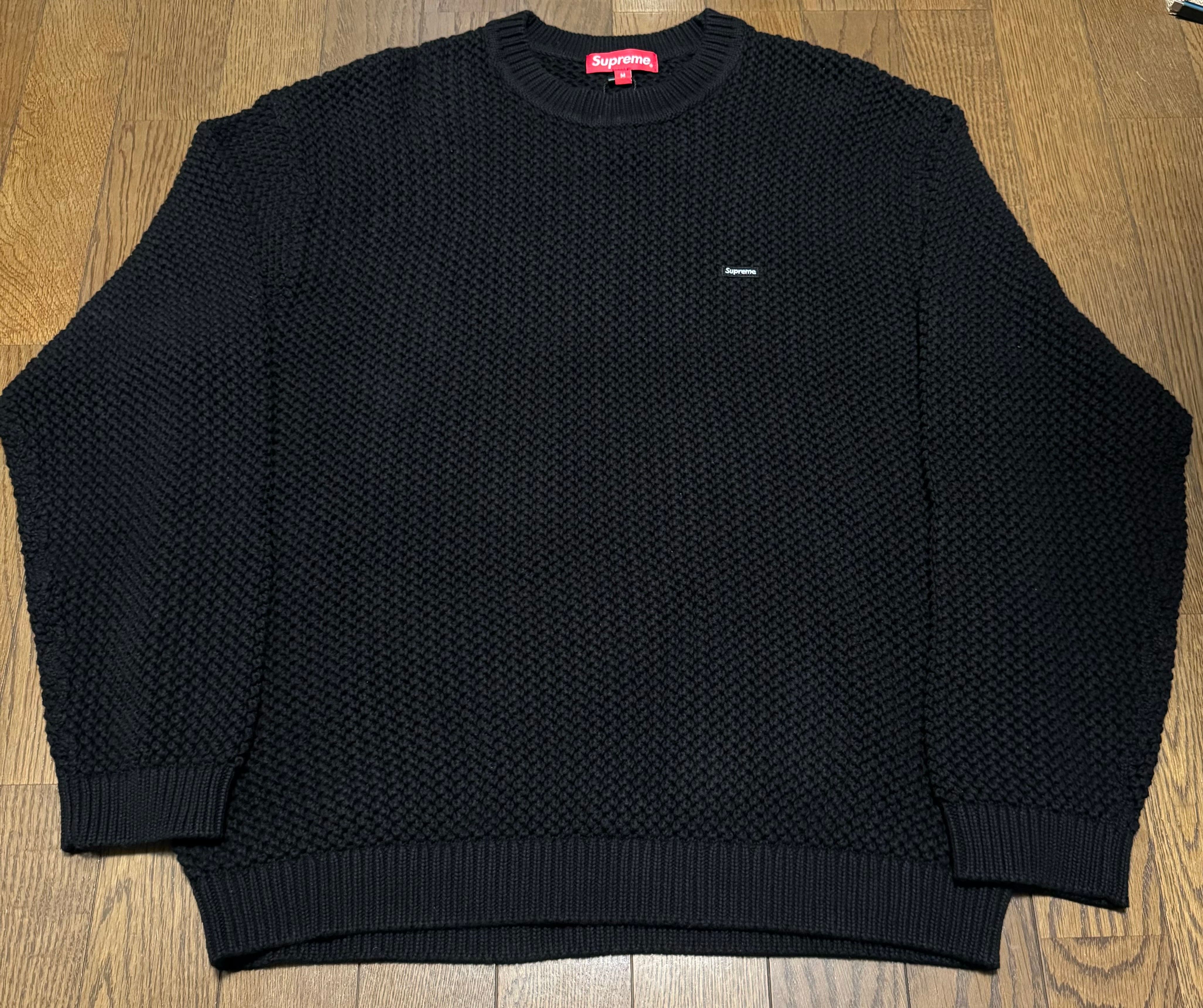 Supreme Open Knit Small Box Sweater "Black"