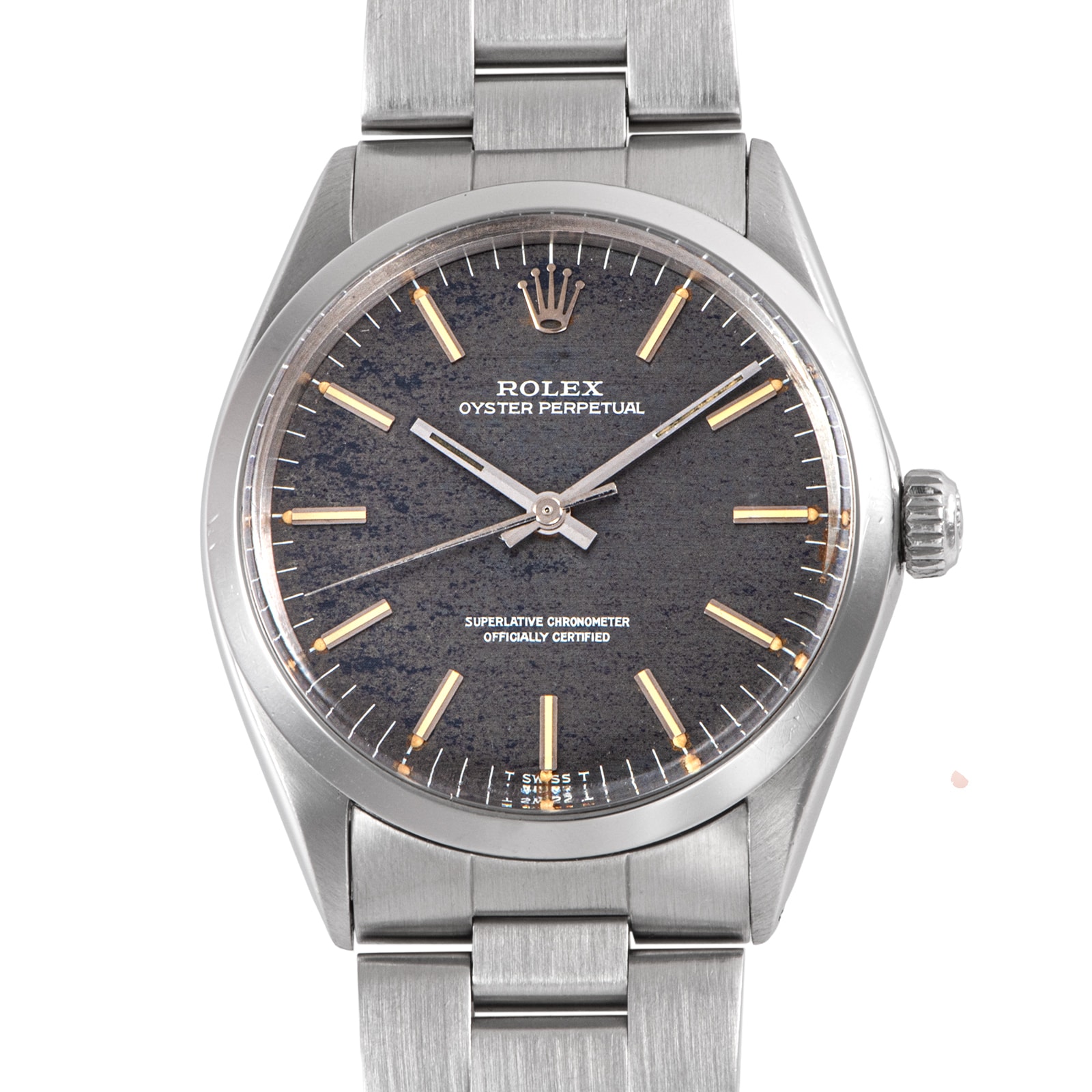 ROLEX ロレックス オイスターパーペチュアル Tritium モザイクダイヤル 1969年製 1002 ステンレススチール【中古】