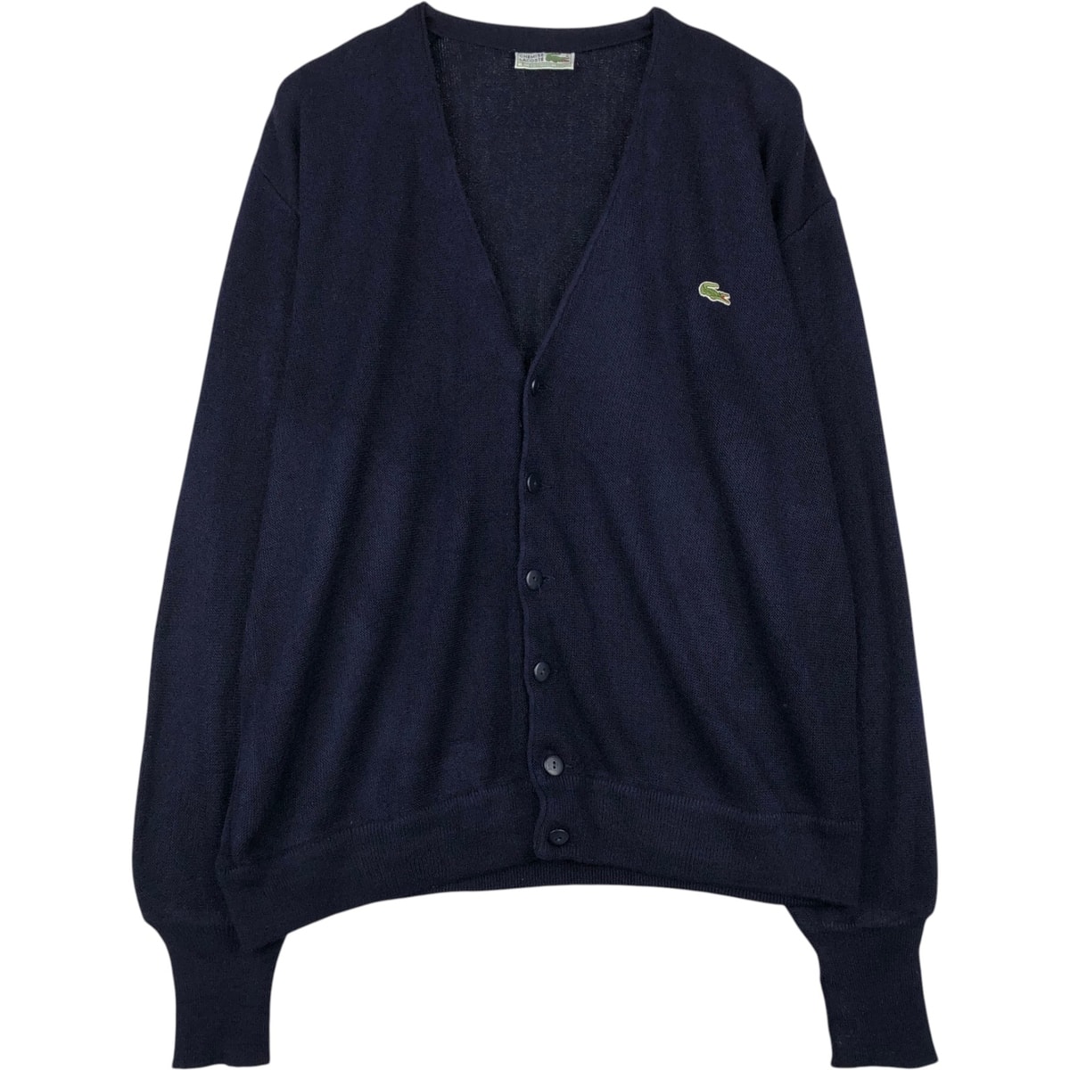 古着 ラコステ LACOSTE アクリルニットカーディガン メンズXL相当/eaa645964