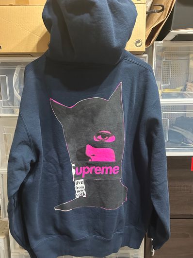 Supreme Catwoman Hooded Sweatshirt "Navy"