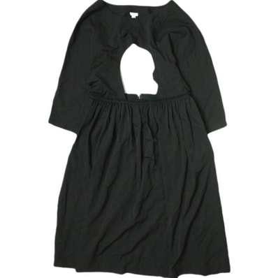 COMME des GARCONS COMME des GARCONS コムデギャルソン コムデギャルソン 20AW 日本製 CIRCLE CUTOUT DRESS ウールギャバジン サークルカットアウトワンピース RF-A003 M ブラック コムコム