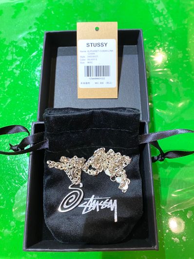 Stussy Spring 24 Jewelry Swirly S Chain Necklace "Sterling Silver"
