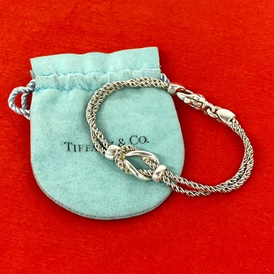 TIFFANY&Co. ティファニー ダブルロープ センターノット ブレスレット シルバー925 ブレスレット シルバー
613-1