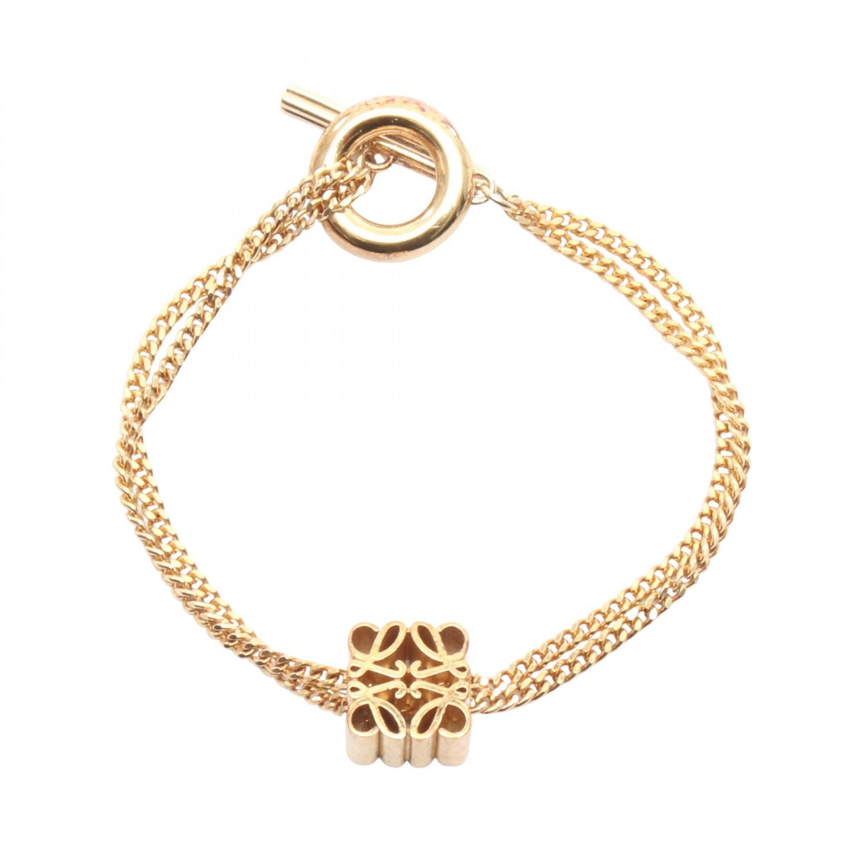 ロエベ LOEWE アナグラム ブレスレット アクセサリー GP(ゴールドメッキ) レディース ゴールド系 J821240X088130#M 【新品】