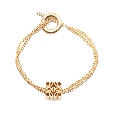 ロエベ LOEWE アナグラム ブレスレット アクセサリー GP(ゴールドメッキ) レディース ゴールド系 J821240X088130#M 【新品】