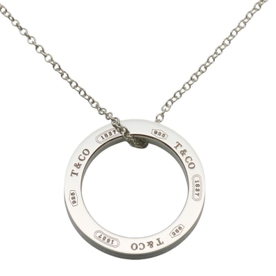 【中古】 ティファニー ネックレス 1837サークル シルバー925 約3.7g シルバー ペンダント アクセサリー 人気 レディース 女性 TIFFANY&Co.