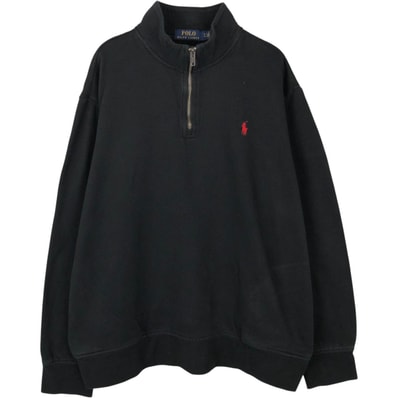 古着 ラルフローレン Ralph Lauren POLO RALPH LAUREN ハーフジップスウェットシャツ トレーナー メンズXL相当/eaa647547