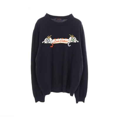 ルイ・ヴィトン LOUIS VUITTON LOUIS VUITTON × NIGO インタルシア ニット 衣料品 トップス カシミヤ メンズ ネイビー系 / マルチカラー RM221MDLBHMN02W 【中古】