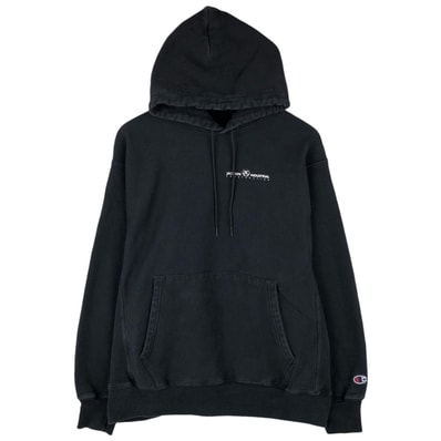 古着 00年代 チャンピオン Champion PREMIUM REVERSE WEAVE プレミアムリバースウィーブ アドバタイジング スウェットプルオーバーパーカー メンズL相当/eaa606092