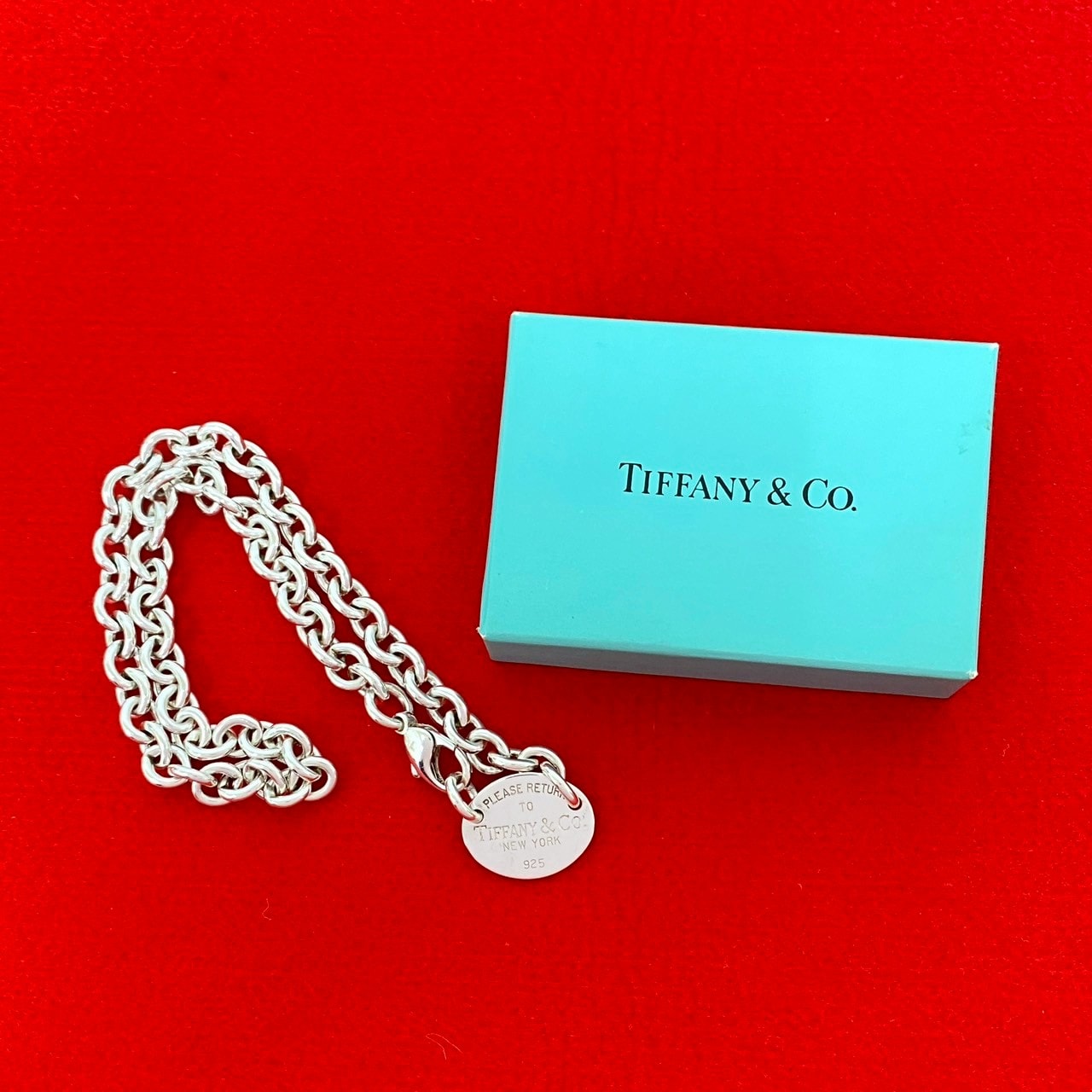 TIFFANY&Co. ティファニー リターントゥ オーバル タグ シルバー925 ネックレス シルバー
 16592