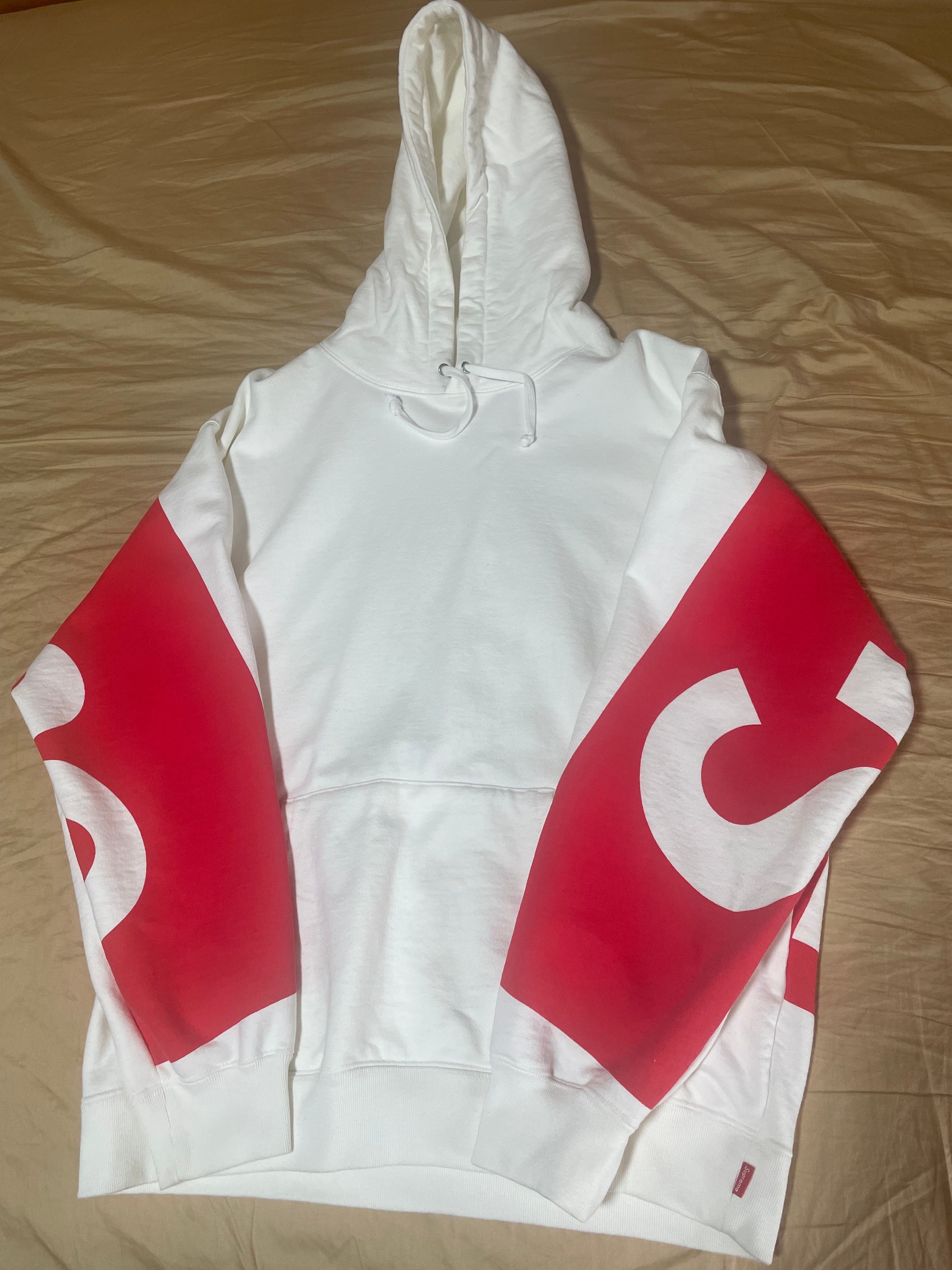 Supreme Big Logo Hooded Sweatshirt "White"