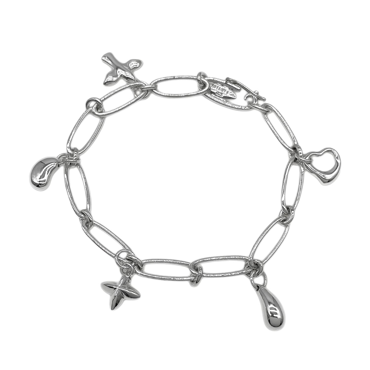 TIFFANY&Co. ティファニー 5チャーム エルサペレッティ チェーン ブレスレット
バングル SV925 シルバー 新品仕上済 ユニセックス
【中古】