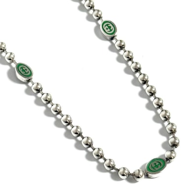 【人気】グッチ メンズ レディース ネックレス ペンダント GG ボールチェーン