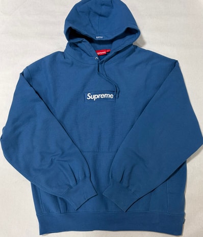 Supreme Box Logo Hooded Sweatshirt "Blue" (23FW)