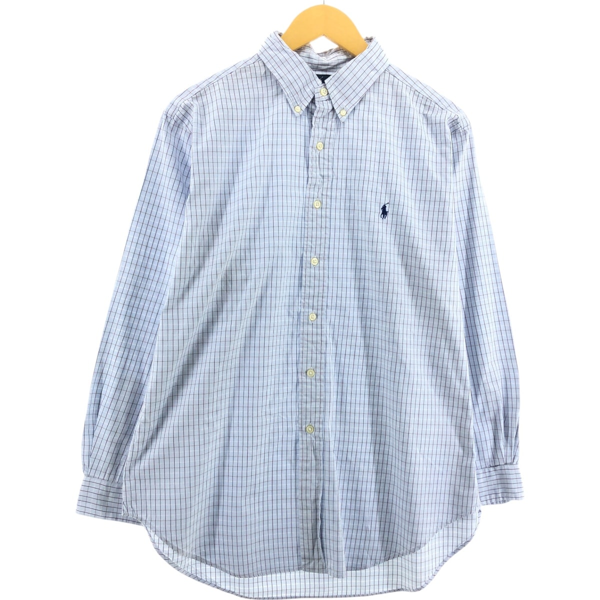 古着 ラルフローレン Ralph Lauren CLASSIC FIT 長袖 ボタンダウンチェックシャツ メンズL相当/eaa546840