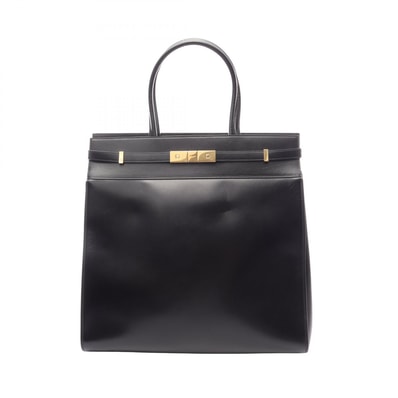 サンローランパリ SAINT LAURENT PARIS マンハッタン トートバッグ バッグ レザー レディース ブラック系 【中古】