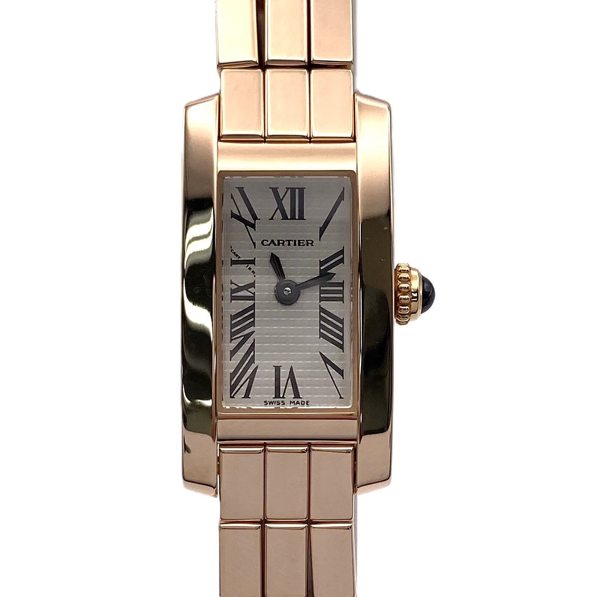 【値下げ】CARTIER カルティエ タンク アロンジェ ラニエール QZ 750PG 腕時計 W15373X5 K18ピンクゴールド ゴールド  レディース【中古】